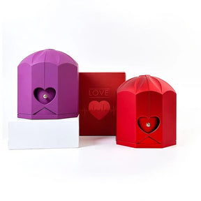 Caixa com Rosa Eterna & Colar Coração Personalizado - Para Minha Mãe