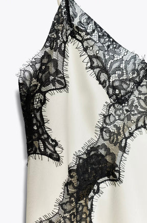 Vestido Curto Cetim Tendência Modern Daily