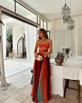 Vestido Longo Sem Alças  Modern Dubai