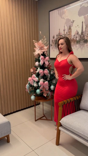 Vestido Longo Costas Aberta Rosalinda - FULL