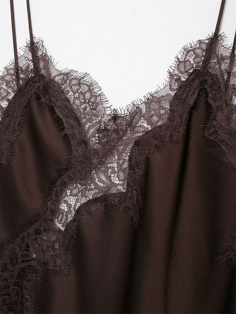 Vestido Curto Cetim Tendência Modern Daily