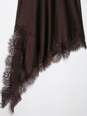 Vestido Curto Cetim Tendência Modern Daily