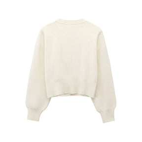 Conjunto Casaco Manga Bufante e Saia Curta Modern Mabel