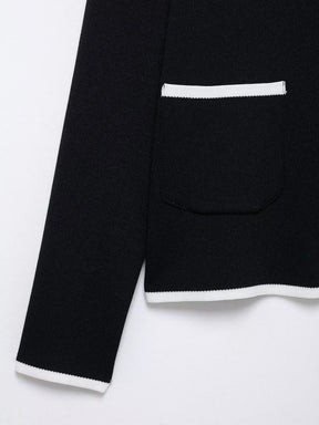 Conjunto Casaco Cardigan e Saia Curta Modern Louise