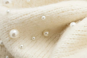 Conjunto Tricô Sueter e Saia com Pérolas Modern Martina