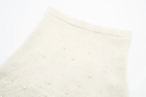 Conjunto Tricô Sueter e Saia com Pérolas Modern Martina