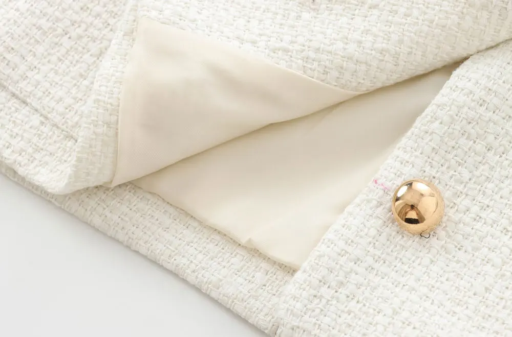 Conjunto Casaco com Botões e Saia Curta Modern Margô