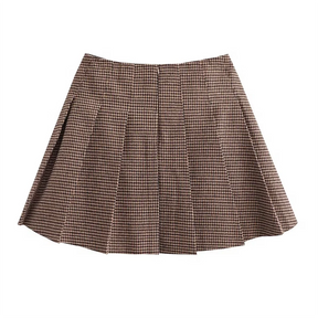 Conjunto Blazer e Saia Curta Plissada Modern Charlotte