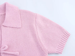 Blusa Tricô Manga Curta Modern Elodie