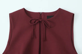 Vestido Curto Godê Barra Plissada Modern Sienna