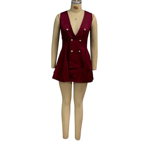 Vestido Curto Godê com Botões Modern Mila