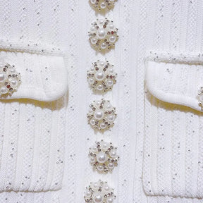 Vestido Curto Tricô Gola Polo e Bolsos Modern Seraphina