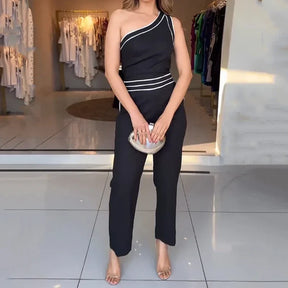 Macacão Longo Ombro Só Alfaiataria Modern Noir Supreme