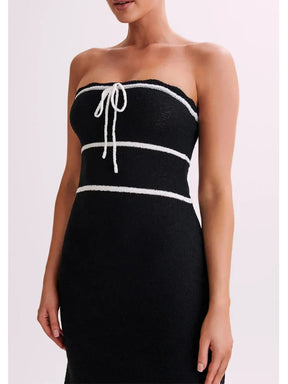 Vestido Tricô Midi Sem Alças Modern Fiorella