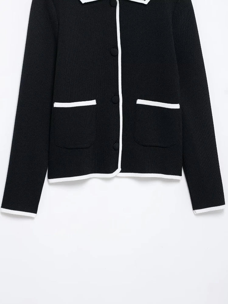 Conjunto Casaco Cardigan e Saia Curta Modern Louise