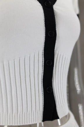 Conjunto Cropped e Saia Midi Plissada Modern Juliette