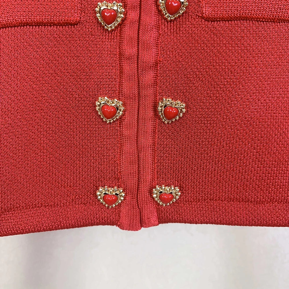 Conjunto Tricô Cardigan e Saia Plissada Modern Madison