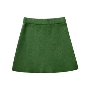 Conjunto Blusa Manga Comprida e Saia Curta Modern Katherine