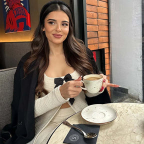 Conjunto Calça e Blusa Manga Comprida com Laços Modern Violette