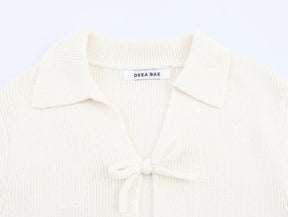 Blusa Tricô Manga Curta Modern Elodie