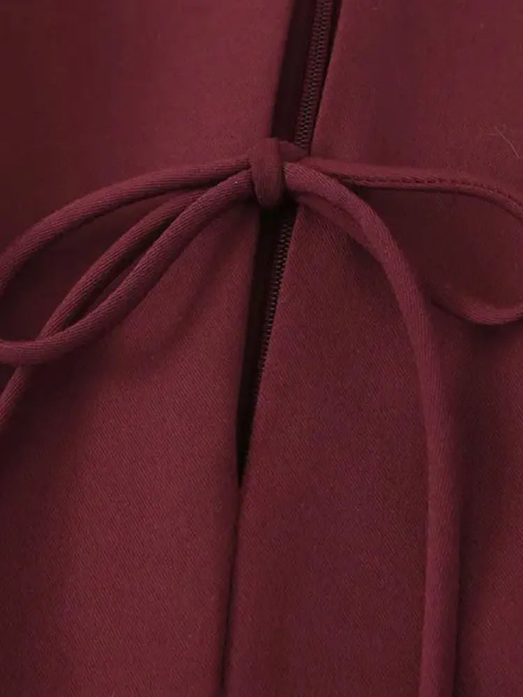 Vestido Curto Godê Barra Plissada Modern Sienna