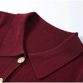 Conjunto Cardigan e Saia Plissada Modern Alessia