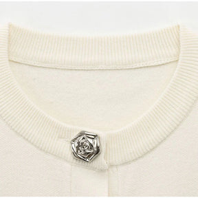 Conjunto Casaco Manga Bufante e Saia Curta Modern Mabel