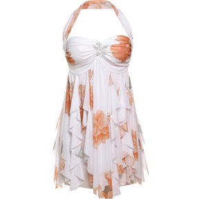 Vestido Curto Tendência Babados Modern Ariel