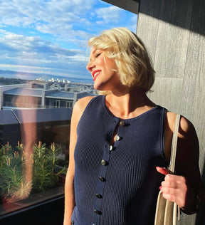 Vestido Midi Tricô Modal Alta Elasticidade Modern Jayne