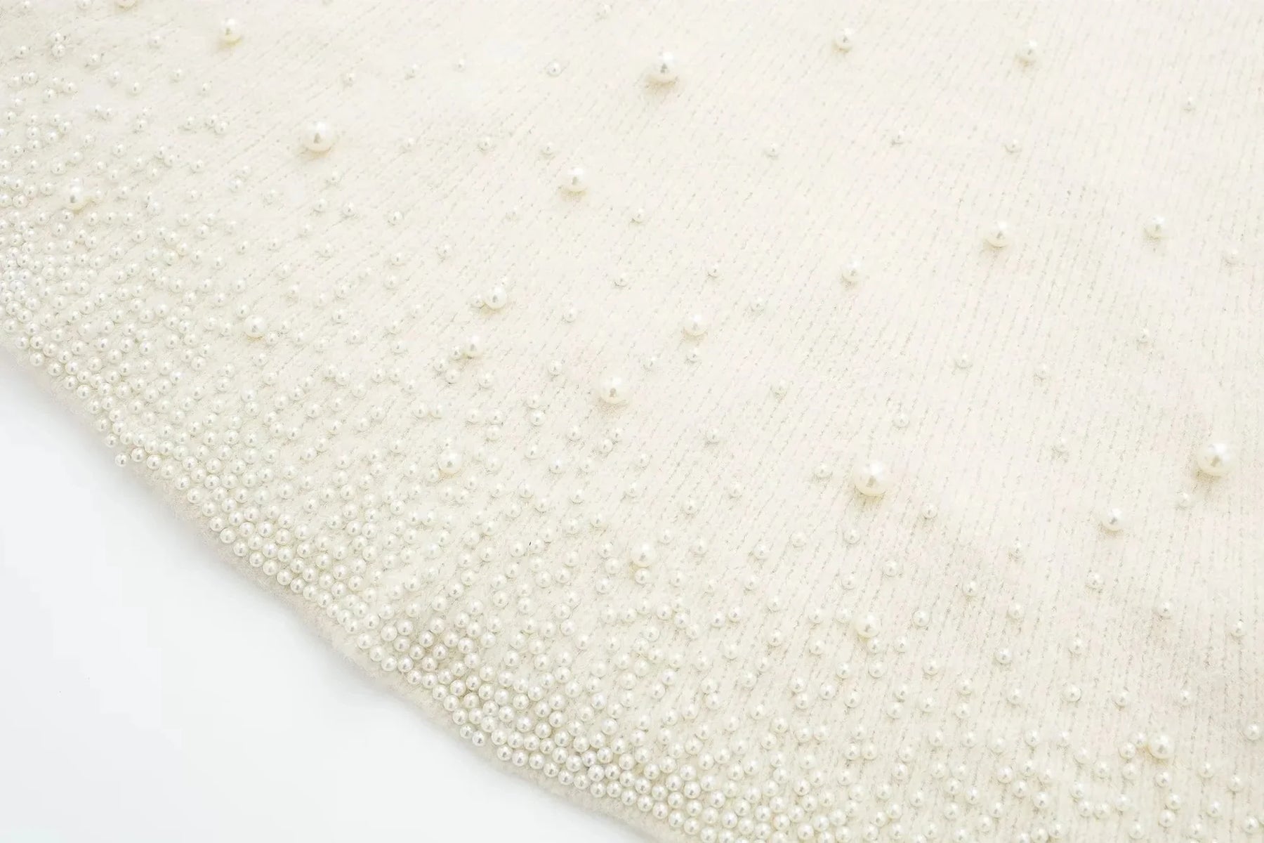 Conjunto Tricô Sueter e Saia com Pérolas Modern Martina