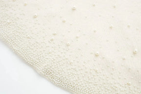 Conjunto Tricô Sueter e Saia com Pérolas Modern Martina