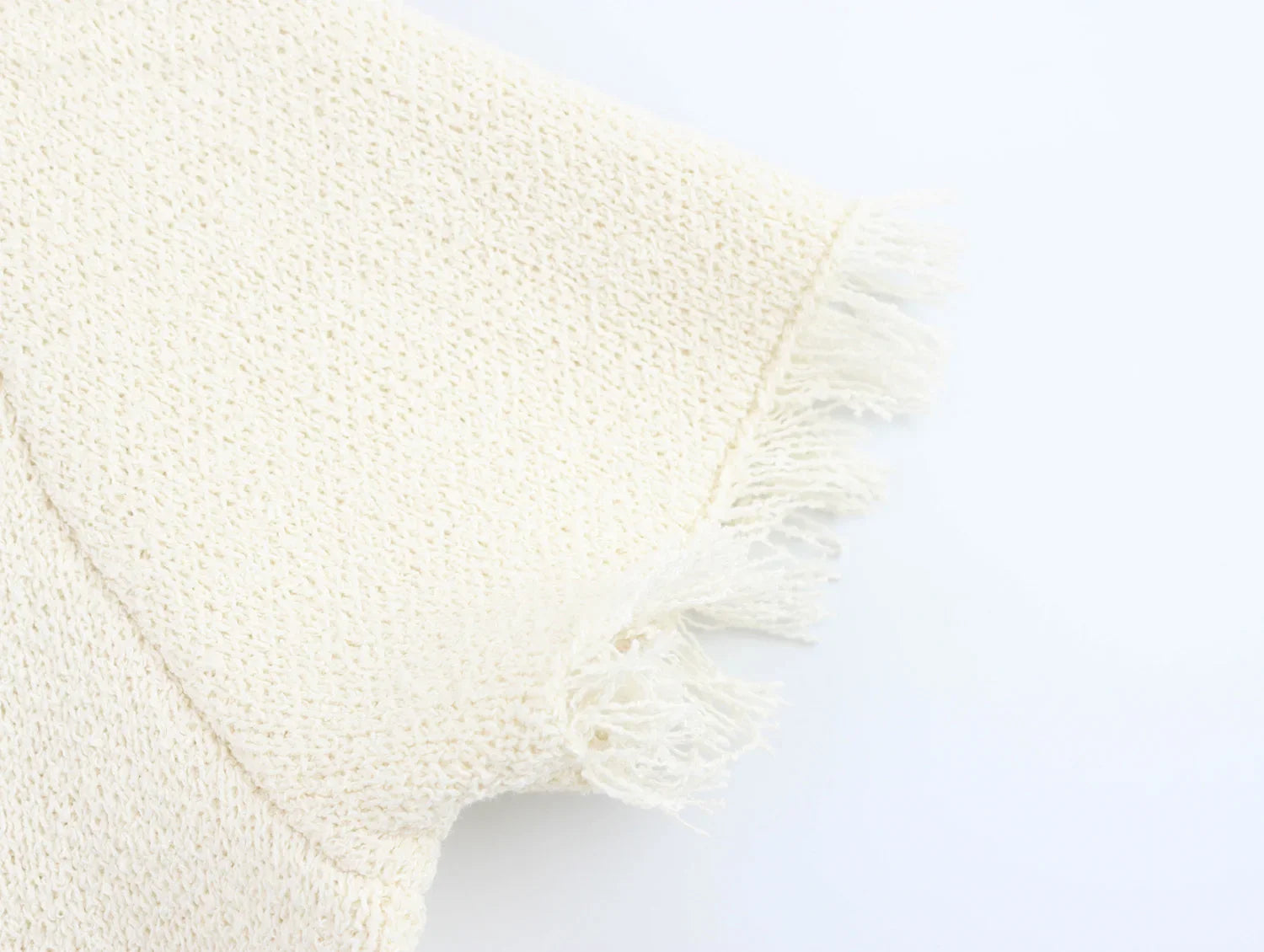 Conjunto Tricô Blusa Manga Curta e Saia Curta Modern Safira