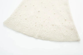 Conjunto Tricô Sueter e Saia com Pérolas Modern Martina