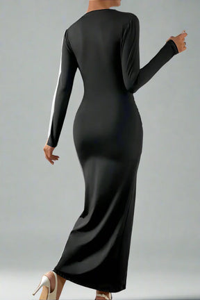 Vestido Longo com Fenda Modern Isolda