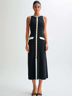 Vestido Midi Tricô Modal Alta Elasticidade Modern Jayne