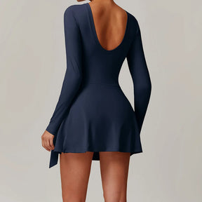 Macaquinho Manga Longa com Saia Beach Tênis Modern Beach - FITNESS