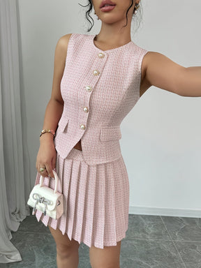 Conjunto Feminino Colete e Saia Modern Sanys