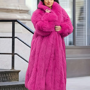 Casaco Longo de Pelo Modern Kizara