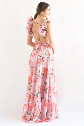 Vestido Longo Floral Modern Lumara