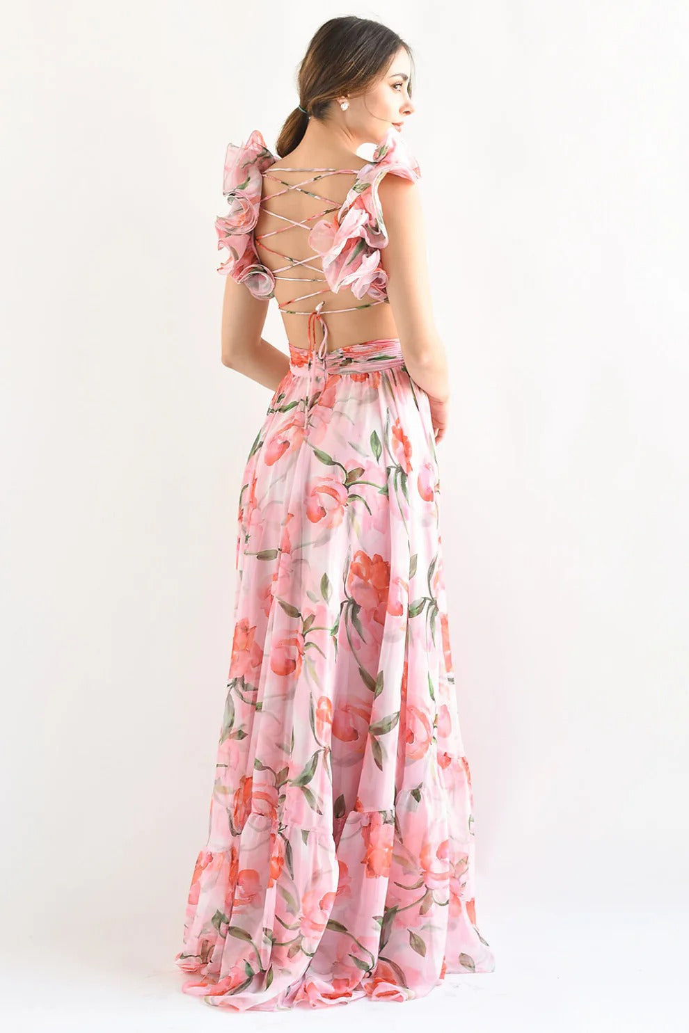 Vestido Longo Floral Modern Lumara