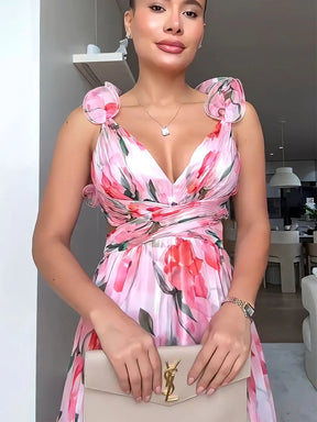 Vestido Longo Floral Modern Lumara