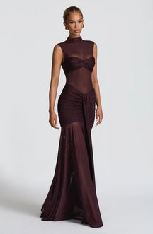 Vestido Longo com Tule Modern Ravih