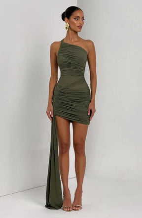 Vestido Curto Assimétrico Modern Azurae