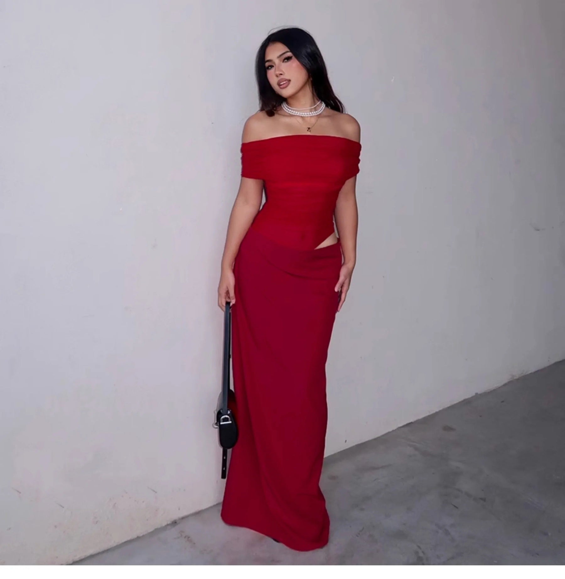 Vestido Longo Ombro a Ombro Modern Briella