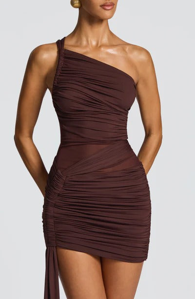 Vestido Curto Assimétrico Modern Azurae