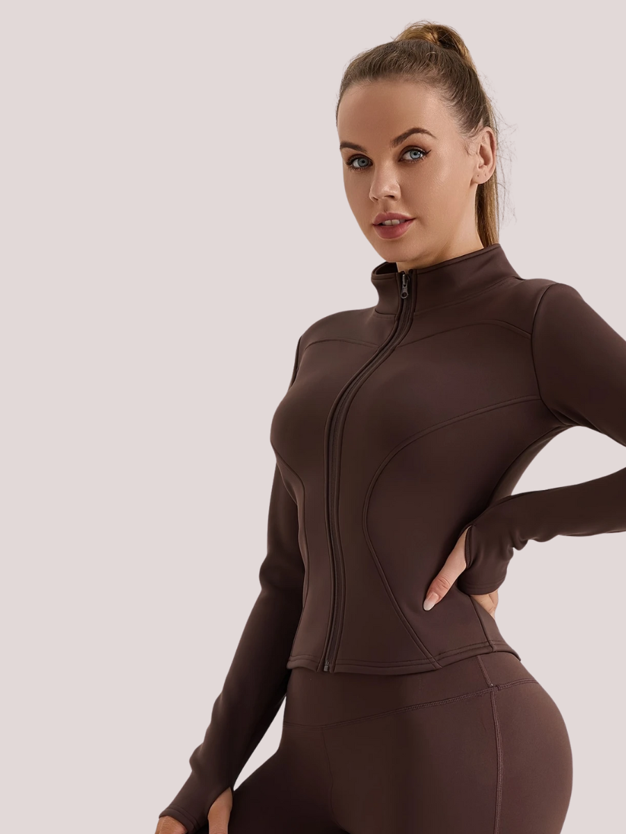 Jaqueta Térmica Esportiva com Ziper Modern Rúbia