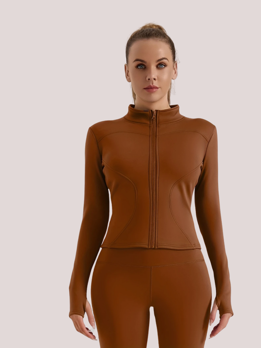 Jaqueta Térmica Esportiva com Ziper Modern Rúbia