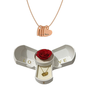 Colar de Corações Personalizados Amor Eterno